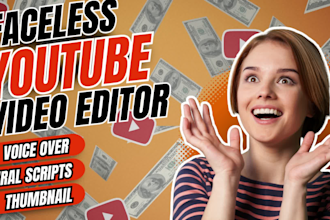 be your faceless youtube video editor