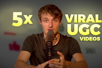 create 5 viral ugc videos for your software business