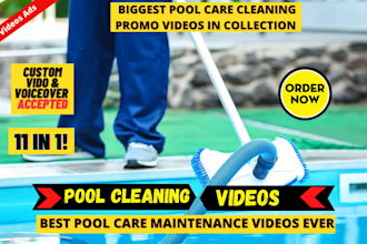 do pool cleaning or swimming pool cleaning maintenance video