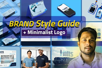 design a brand style guide and minimalist logo