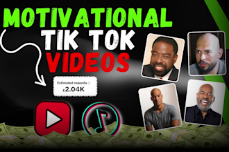 create viral motivational tik tok videos