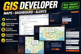 create interactive web gis dashboard and maps
