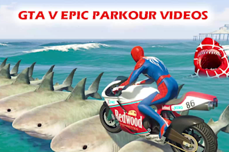 create gta v epic parkour racing videos