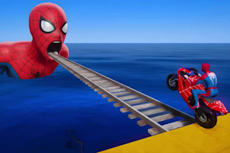 create gta 5 parkour spiderman on spiral bridge videos