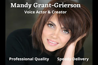 record an american female professional voiceover