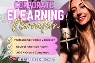 pro female voice for elearning, corporate, explainer  and more