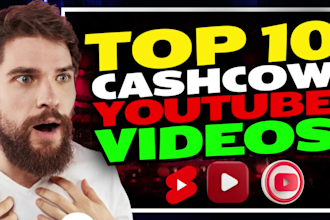 create youtube automation channel and top 10 cash cow videos