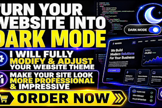 build and add dark mode system for your website
