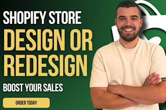 design or redesign your shopify website or shopify store