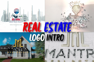 make awesome 3d real estate logo intro videos