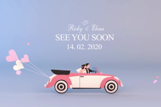 do 3d wedding invitation and memories of anniversary video