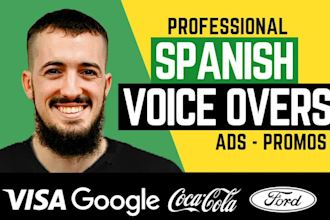 record latin spanish voice overs for commercials