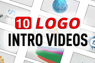 do 10 stunning 4 k animated logo intro video or 3d animation