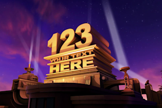 make a 20th century fox intro with your text