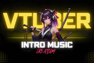 create vtuber or streaming bgm for twitch, youtube, discord