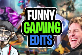 edit a funny gaming video for you