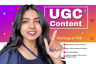 professional ugc video reel, tiktok, shorts for boosting sales for your product