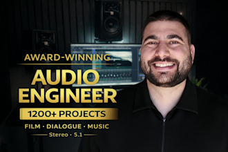 create cinematic sound design for your film, video, trailer or animation