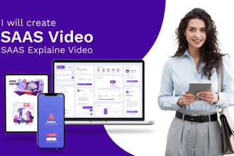 create saas video, UI animation, and saas explainer video