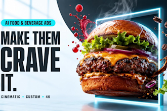 create cinematic ai food commercial video ads