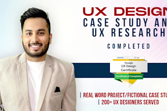 write or edit UI UX case study for your UX design portfolio