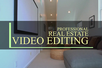 do real estate video editing professionally