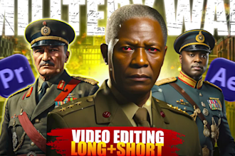 edit youtube war and military niche video editing