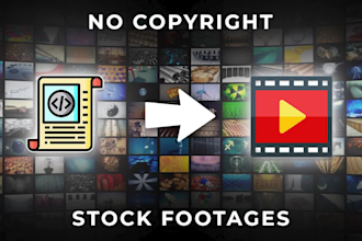 convert script or article in to video using stock footage