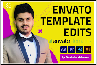 make logo animation from envato templates within a few hours