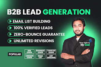provide b2b lead generation and email list building service