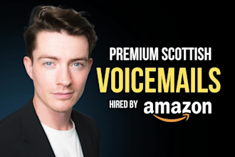record a premium voicemail, phone and IVR voice over narration