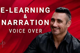 record a professional elearning training narration voice over