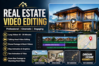 do real estate property video editing