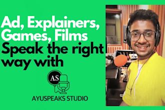 record a young relaxed english vo for documentary and ads