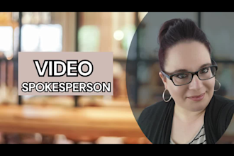 create natural female spokesperson videos