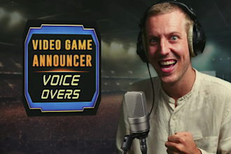 record epic announcer voice overs for events and video games