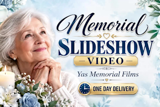 create memorial video and funeral slideshows in a day