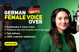 record a female german voice over
