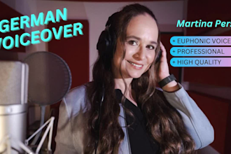 record a female german voiceover for you
