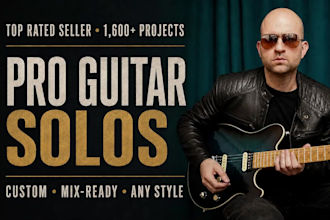 record lead electric guitar solo, professional guitarist