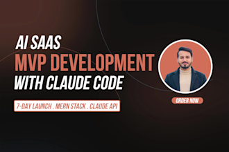 do ai saas mvp development and launch it as claude code expert