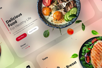 build recipe marketplace, cafe, restaurant booking, online food ordering website