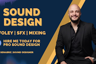 add sound design foley mixing editing to film game media