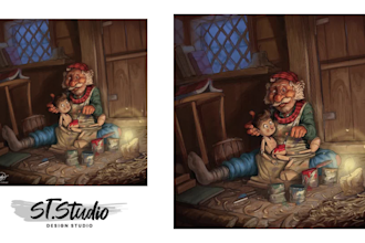 do unique childrens book illustrations with cute details