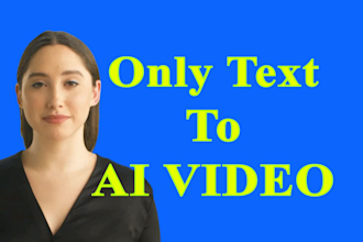 make amazing ai promotional video with your text