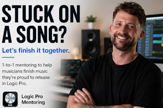 help you finish your song in logic pro with online mentoring