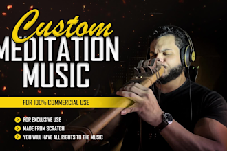 create a custom meditation music for commercial use