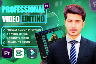 do video editing for riverside, zoom and youtube videos