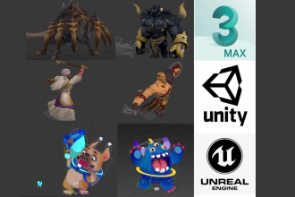 rig and animate 3d model in 3ds max for unity and unreal