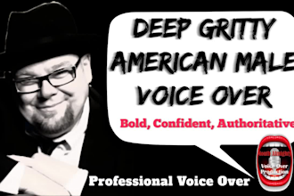 do deep american male authoritative voice over